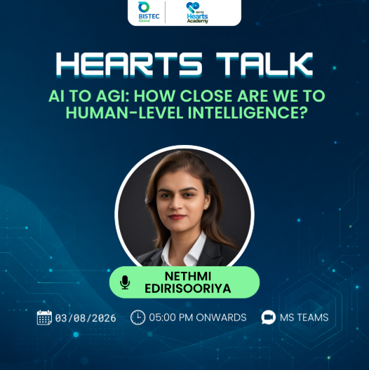 AI to AGI: How Close Are We to Human-Level Intelligence?: Hearts Talk with Nethmi Edirisooriya