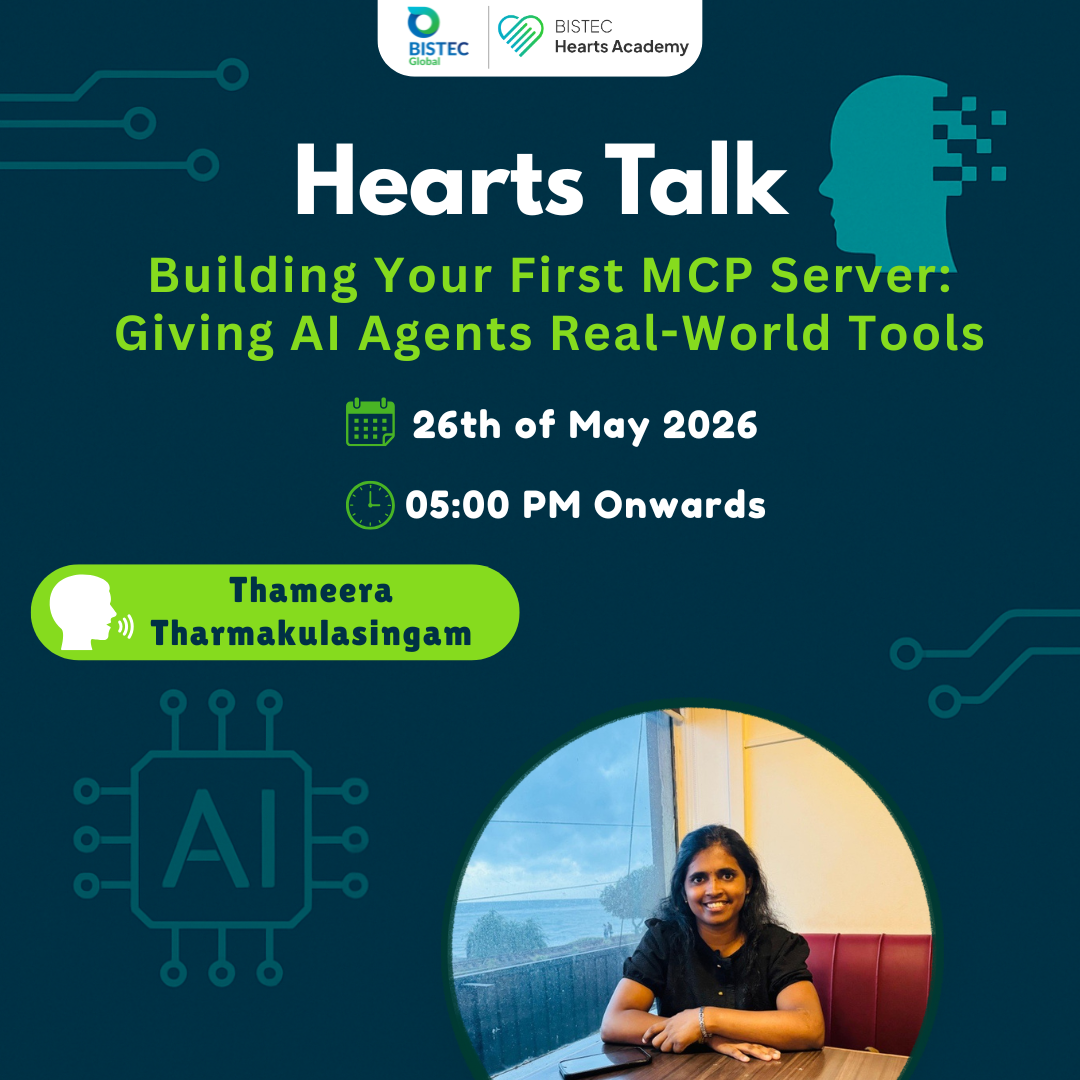 Building Your First MCP Server: Giving AI Agents Real-World Tools: Hearts Talk with Thameera Tharmakulasingam