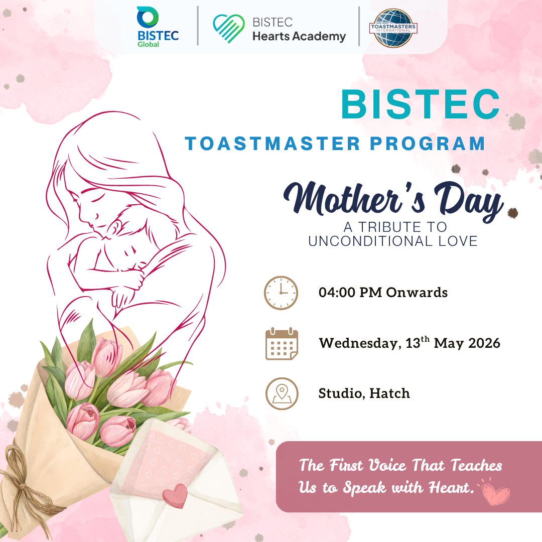 Mother's Day: Toastmasters poster, A tribute to unconditional love.